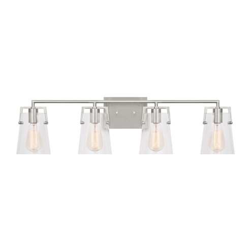 Crofton Four Light Bath in Brushed Steel (454|DJV1034BS)