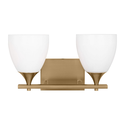 Toffino Two Light Bath in Satin Brass (454|DJV1022SB)