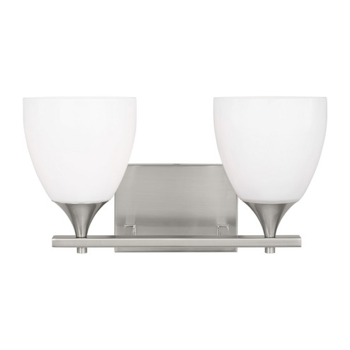 Toffino Two Light Bath in Brushed Steel (454|DJV1022BS)
