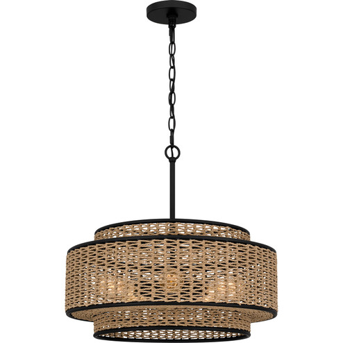 Quoizel Pendant Five Light Pendant in Matte Black (10|QP6161MBK)