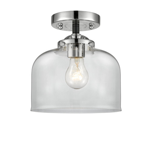 Nouveau One Light Semi-Flush Mount in Black Polished Nickel (405|284-1C-BPN-G72)