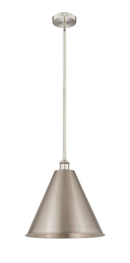 Edison LED Mini Pendant in Brushed Satin Nickel (405|616-1S-SN-MBC-16-SN-LED)
