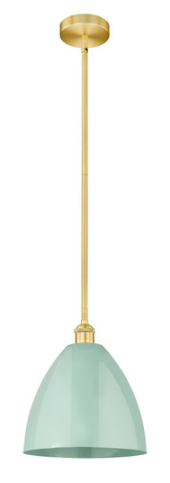 Edison One Light Mini Pendant in Satin Gold (405|616-1S-SG-MBD-12-SF)