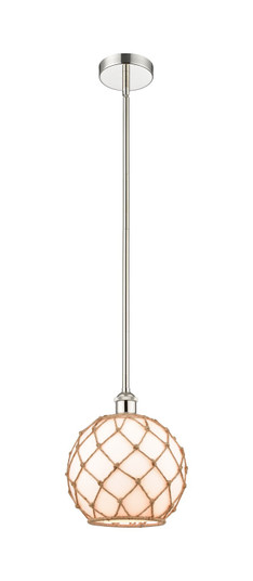 Edison One Light Mini Pendant in Polished Nickel (405|616-1S-PN-G121-10RB)