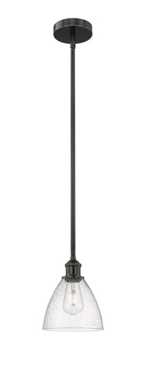Edison One Light Mini Pendant in Matte Black (405|616-1S-BK-GBD-754)