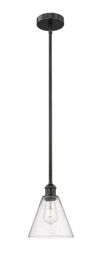 Edison One Light Mini Pendant in Matte Black (405|616-1S-BK-GBC-84)