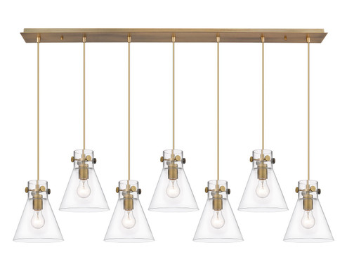 Downtown Urban Eight Light Linear Pendant in Brushed Brass (405|127-410-1PS-BB-G411-8CL)
