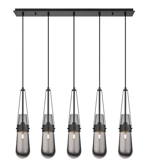 Downtown Urban LED Linear Pendant in Matte Black (405|125-452-1P-BK-G452-4SM)