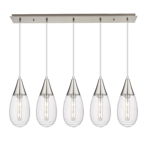 Downtown Urban LED Linear Pendant in Brushed Satin Nickel (405|125-450-1P-SN-G450-6SCL)
