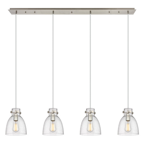 Downtown Urban Nine Light Linear Pendant in Brushed Satin Nickel (405|124-410-1PS-SN-G412-8SDY) Downtown Urban Nine Light Linear Pendant in Brushed Satin Nickel (405|124-410-1PS-SN-G412-8SDY)