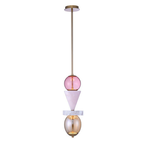 Demi LED Mini Pendant in Winter Brass (33|518756WB)