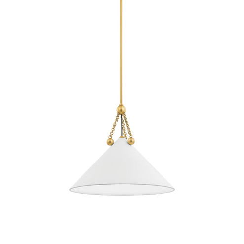 Kalea One Light Pendant in Aged Brass/Soft White (428|H784701S-AGB/SWH)