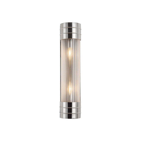 Willard Two Light Vanity in Polished Nickel/Prismatic Glass (452|WV348218PNPG)