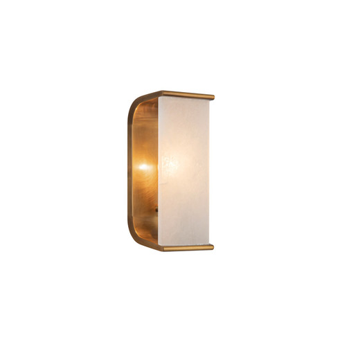 Abbott One Light Wall Sconce in Vintage Brass/Alabaster (452|WV327010VBAR)