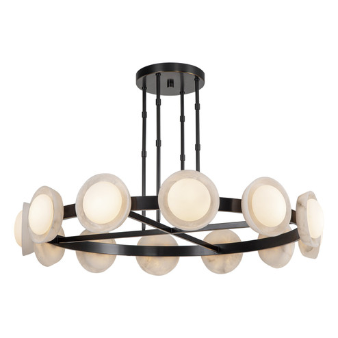 Alonso LED Chandelier in Urban Bronze/Alabaster (452|CH320050UBAR)