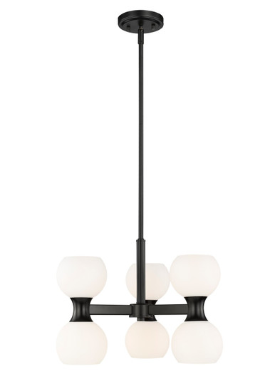 Artemis Six Light Chandelier in Matte Black (224|494-6MB)