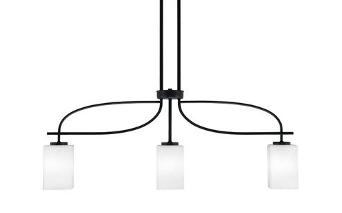 Cavella Three Light Island Pendant in Matte Black (200|3936-MB-531)