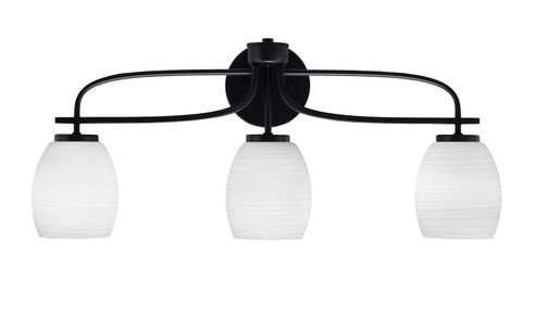 Cavella Three Light Bath Bar in Matte Black (200|3913-MB-615)