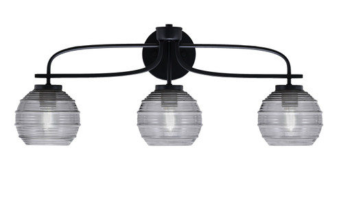 Cavella Three Light Bath Bar in Matte Black (200|3913-MB-5112)