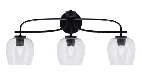 Cavella Three Light Bath Bar in Matte Black (200|3913-MB-4810)