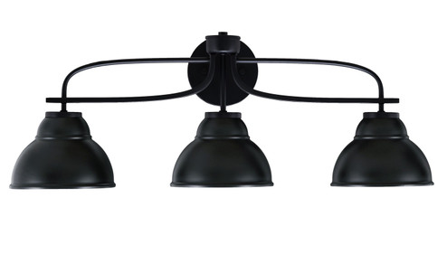 Cavella Three Light Bath Bar in Matte Black (200|3913-MB-427-MB)