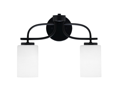 Cavella Two Light Bath Bar in Matte Black (200|3912-MB-310)