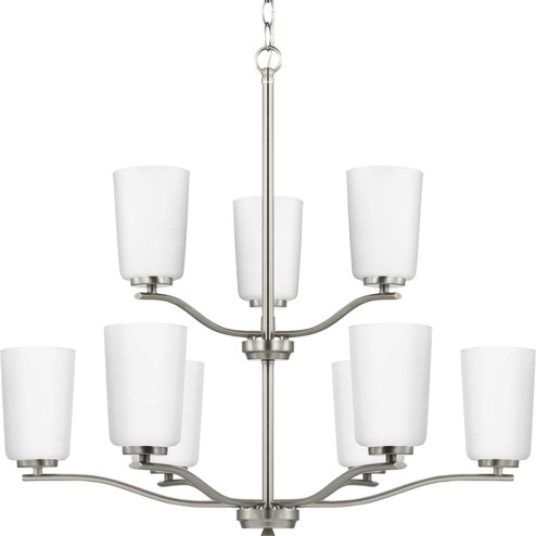 Adley Nine Light Chandelier in Brushed Nickel (54|P400351-009)