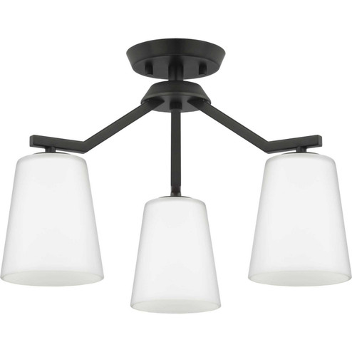 Vertex Three Light Chandelier Conv in Matte Black (54|P400342-31M)