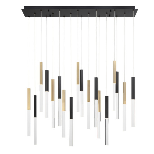 Benicio LED Chandelier in Gold-Black (40|46771-025)