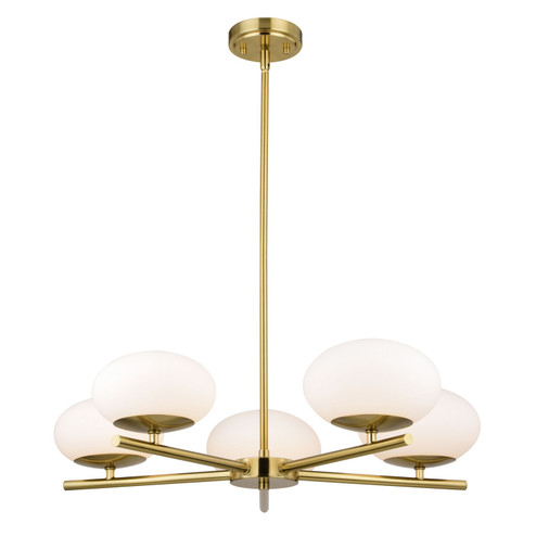 Sloane LED Chandelier in Satin Brass (63|H0281)