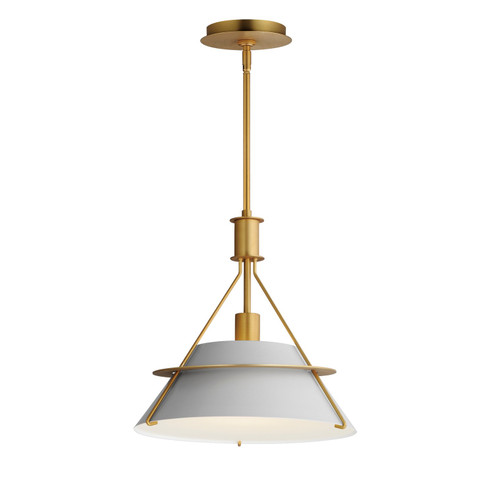 Lucas One Light Pendant in Natural Aged Brass (16|25221LFGNAB)