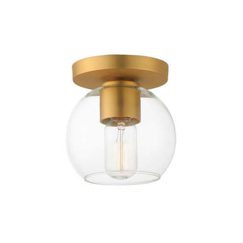 Knox One Light Flush Mount in Natural Aged Brass (16|21630CLNAB)