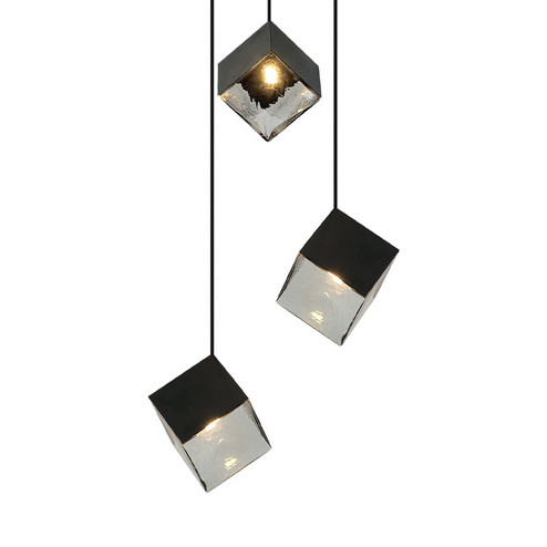 Cube Three Light Pendant (423|C30503MB)