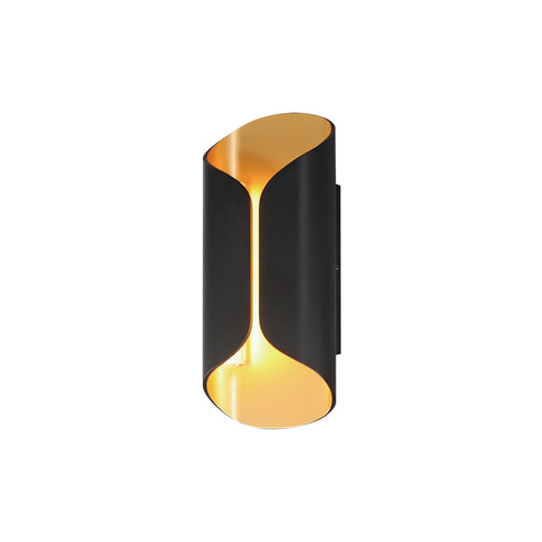 Folio LED Outdoor Wall Lamp in Black / Gold (86|E30152-BKGLD)
