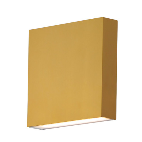 Brik LED Outdoor Wall Sconce in Natural Aged Brass (86|E23214-NAB)