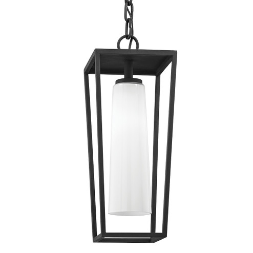 Mission Beach One Light Hanging Lantern in Textured Black (67|F6357-TBK)