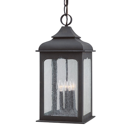 Henry Street Four Light Hanging Lantern in Textured Bronze (67|F2018-TBZ)