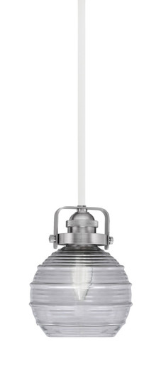 Easton One Light Mini Pendant in White & Brushed Nickel (200|1941-WHBN-5112)