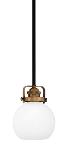 Easton One Light Mini Pendant in Matte Black & Brass (200|1941-MBBR-4101)