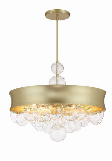 Verdi Square by Robin Baron Eight Light Convertible Pendant in Soft Gold (7|5197-697)