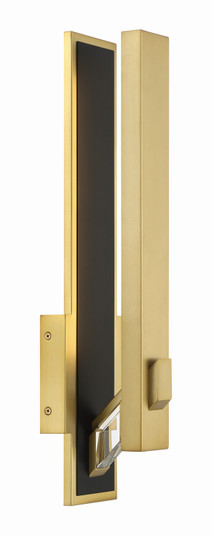 Sauvity LED Wall Sconce in Coal And Soft Brass (42|P1921-726-L)
