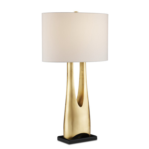 La Porta Collection One Light Table Lamp in Contemporary Gold Leaf/Black (142|6000-0852)