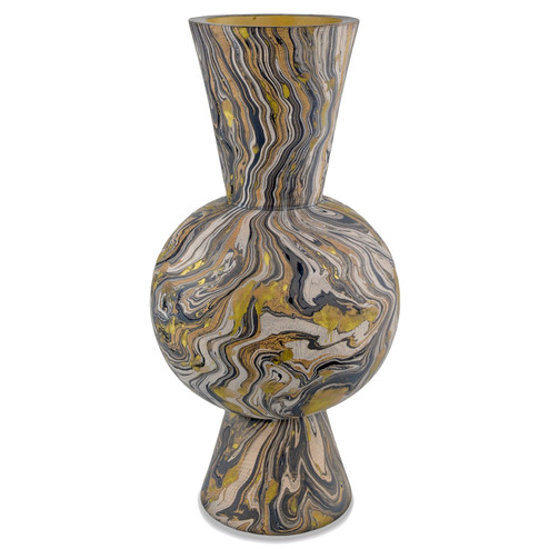 Vase in Black/Brown/White/Gold (142|1200-0732)