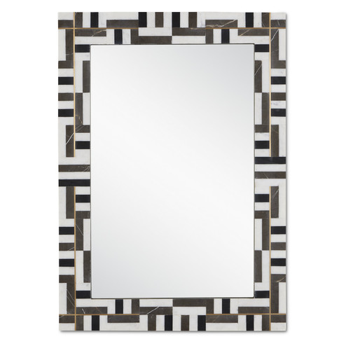 Gentry Mirror in Natural/Brass/Mirror (142|1000-0138)