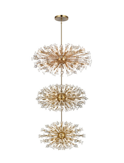 Vera 90 Light Chandelier in Satin Gold (173|2500G50L3SG)