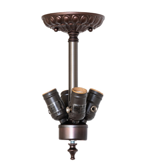 Four Light Flushmount Hardware in Mahogany Bronze (57|267002)