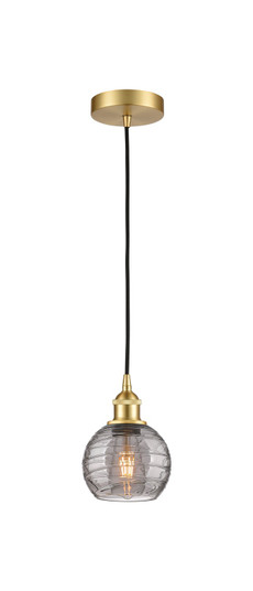 Edison One Light Mini Pendant in Satin Gold (405|616-1P-SG-G1213-6SM) Edison One Light Mini Pendant in Satin Gold (405|616-1P-SG-G1213-6SM)