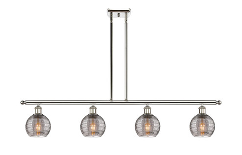 Ballston Four Light Island Pendant in Polished Nickel (405|516-4I-PN-G1213-6SM)