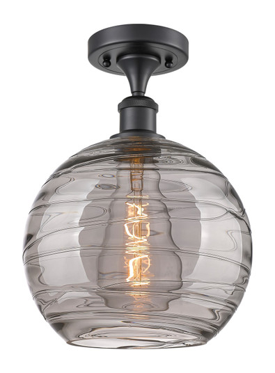 Ballston One Light Semi-Flush Mount in Matte Black (405|516-1C-BK-G1213-10SM)