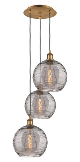 Ballston Three Light Pendant in Brushed Brass (405|113B-3P-BB-G1213-10SM)
